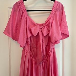 Pink Bow-Tie back dress